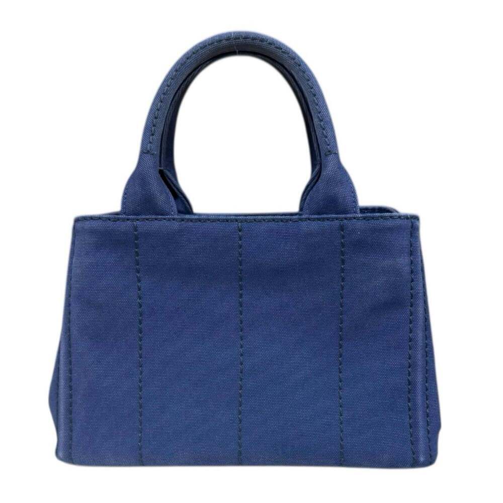PRADA Blue Canvas Shoulder Bag - Picture 3 of 16